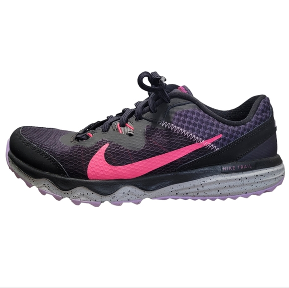 Nike Shoes - Nike Juniper Black Trail Running Shoes Size 8.5 Woman's